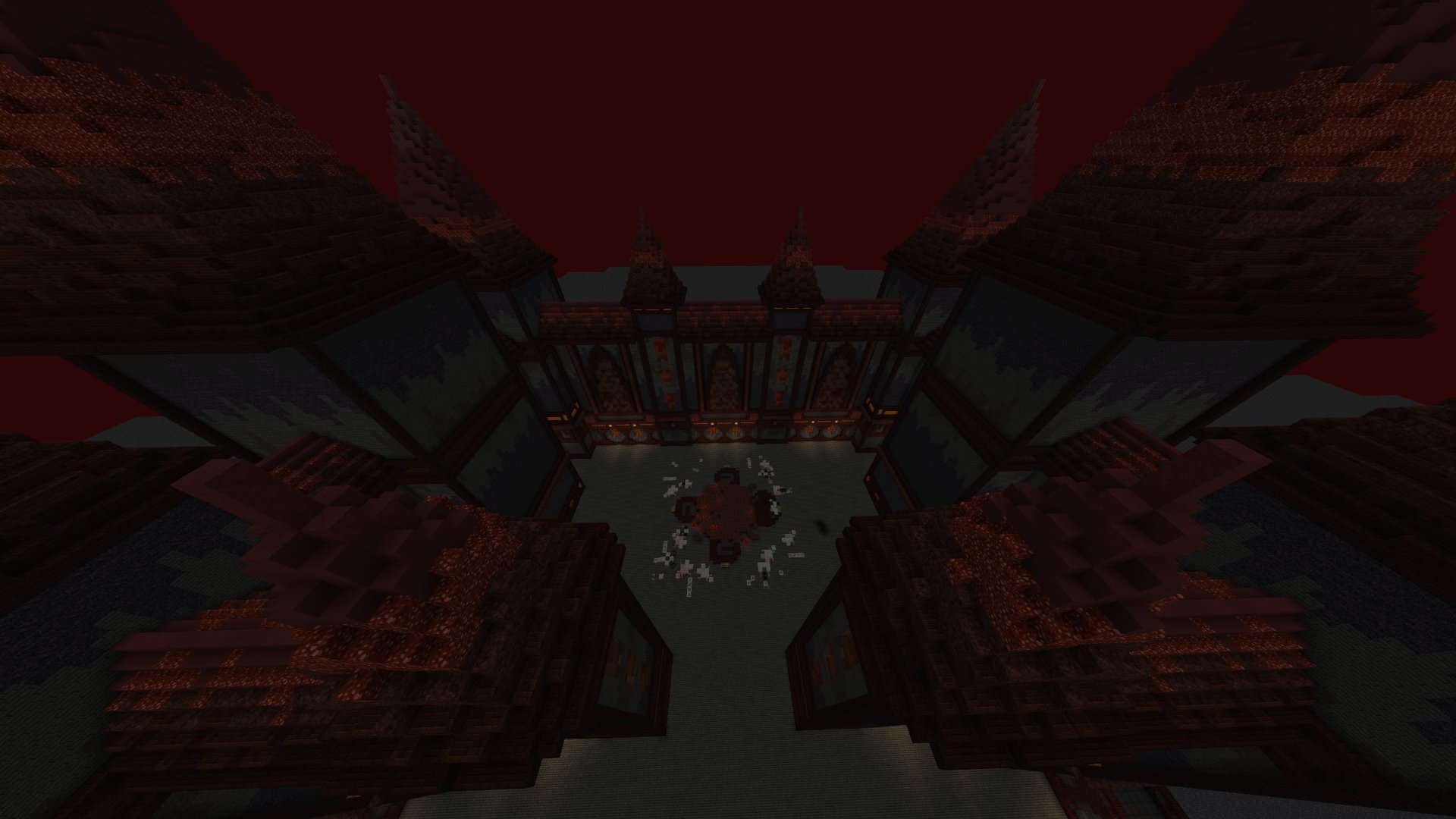CraftValley Nether Clan Base Spieler Build oben mitte