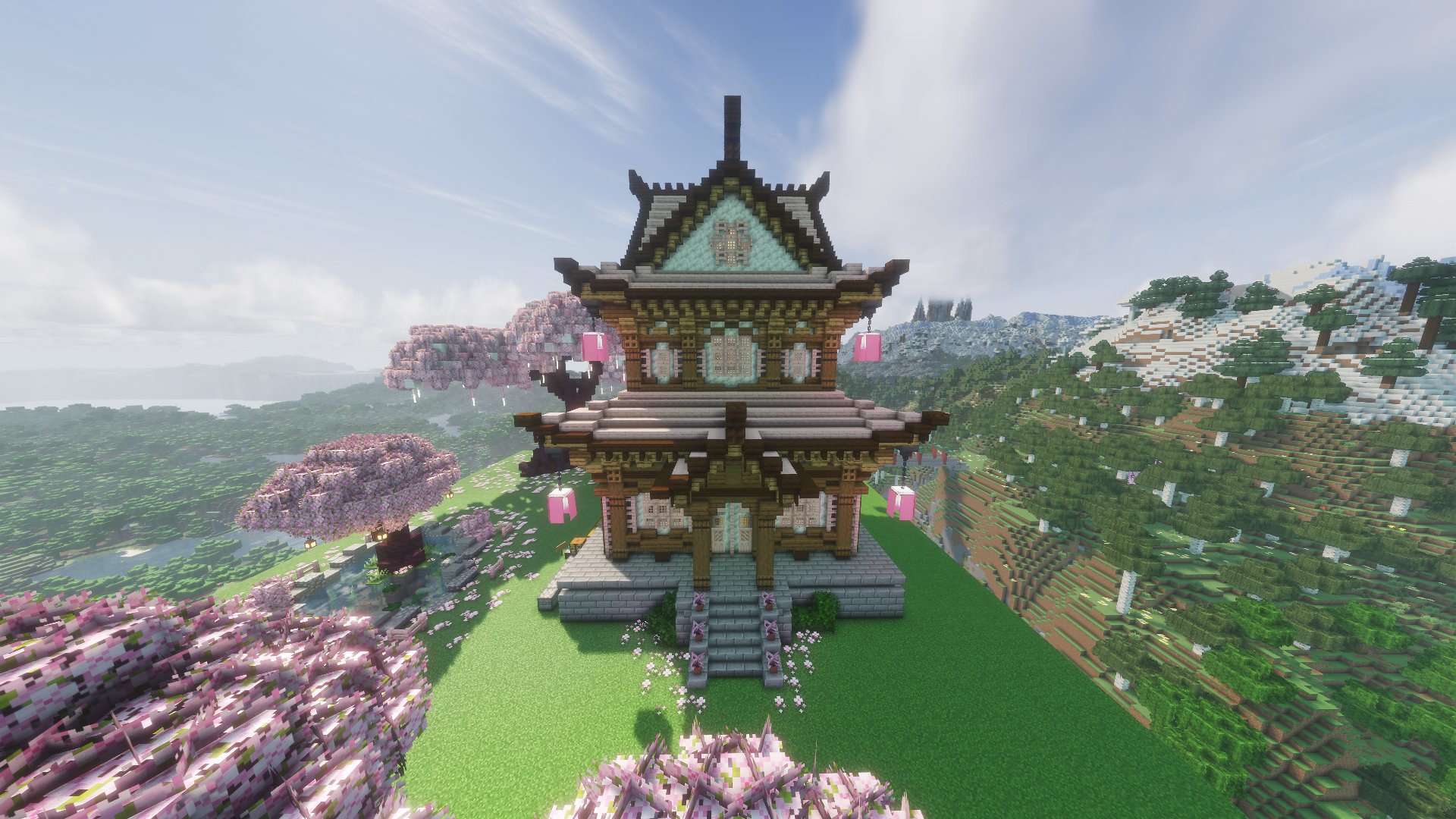 CraftValley Cherry Tempel Build