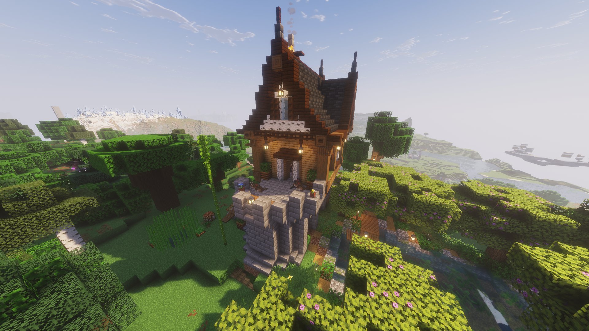 CraftValley Spieler Build von der Seite.