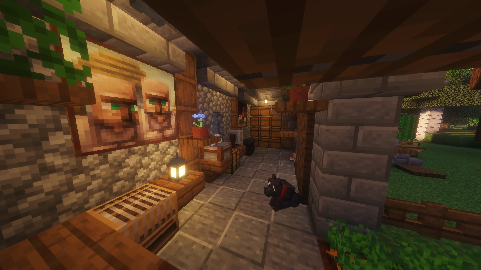 CraftValley Spieler Build von innen.