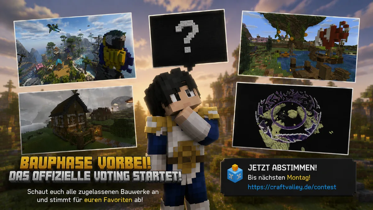 CraftValley Build Contest geht ins Voting!
